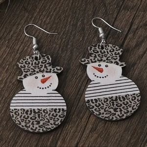 Boutique Snowman Earrings